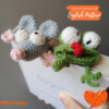 Mouse and Frog Crochet Bookmark Pattern - Handmade Amigurumi Tutorial