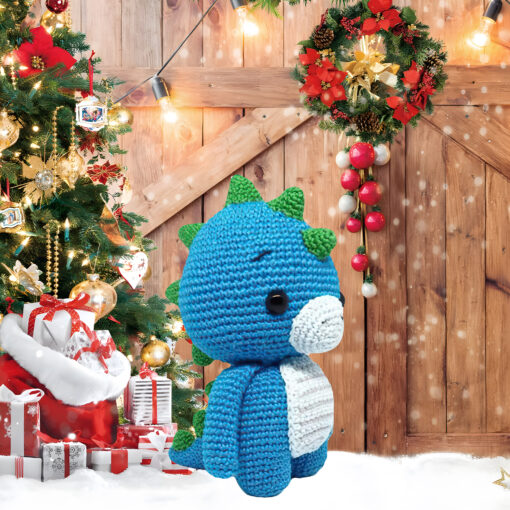 Dinosaur Crochet Pattern - Festive Amigurumi Tutorial | Yarntasy - Image 8