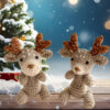 Mini Christmas Reindeer Crochet Pattern - Cute Amigurumi Holiday Decoration