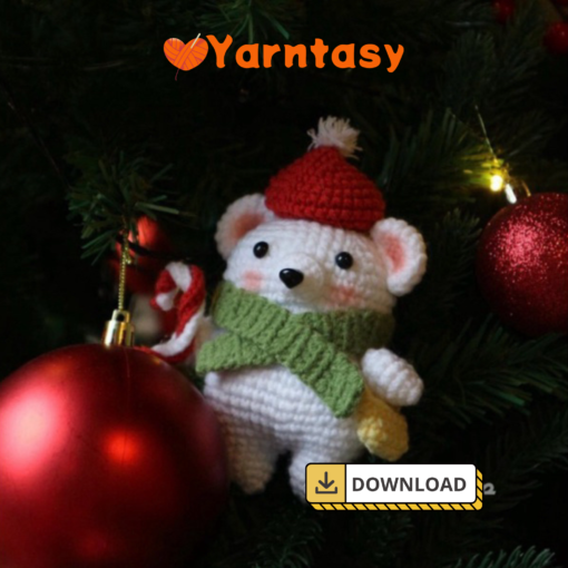 Christmas Polar Bear Crochet Pattern - Adorable Amigurumi Xmas Bear | Yarntasy - Image 5