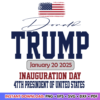 Presidential Inauguration MAGA Trump SVG design for patriotic and creative projects.