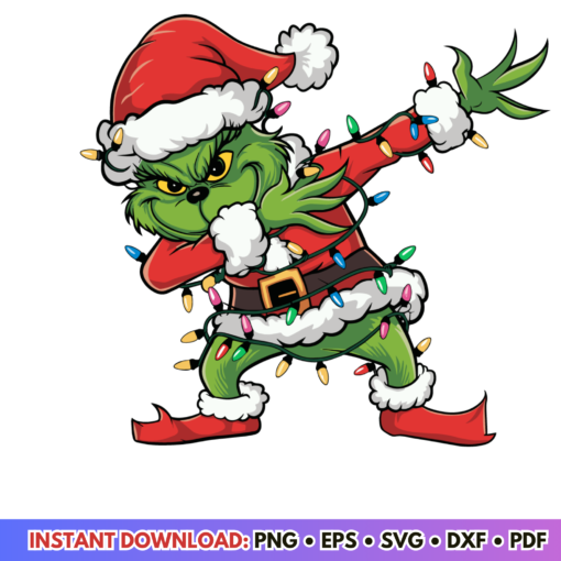 Merry Christmas Grinches Lighting Grinchmas SVG design for holiday crafts, decorations, and festive projects