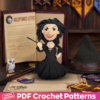 Bellatrix Lestrange crochet pattern - Shadow Witch Amigurumi