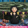 DIY Bellatrix Lestrange Wizard Amigurumi pattern