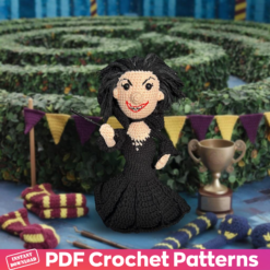 DIY Bellatrix Lestrange Wizard Amigurumi pattern