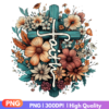 Faith Cross PNG with Christian quotes and religious design for crafting and sublimation projects