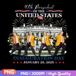 Donald Trump Inauguration Day 2025 PNG featuring a presidential design for crafting and sublimation