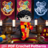 Crochet Harry Potter Amigurumi Pattern - Handmade Wizard Doll