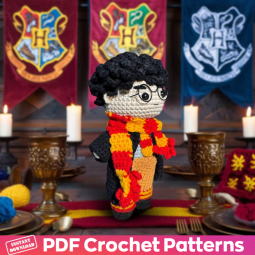 Crochet Harry Potter Amigurumi Pattern - Handmade Wizard Doll