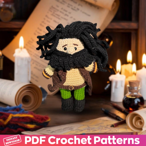 Harry Potter-inspired Hagrid crochet design PDF