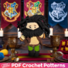 Rubeus Hagrid crochet pattern - Giant Wizard Doll