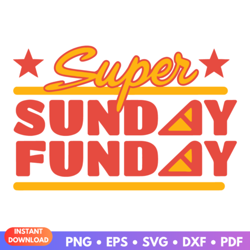 Kansas City Chiefs Super Bowl LIX Sunday Funday SVG design for crafting and game day celebrations