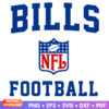 Buffalo Bills Football logo in red, white, and blue with team elements, available as SVG and PNG.