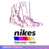 Frank Ocean Blond Nikes SVG graphic design file for crafting unique music-inspired creations