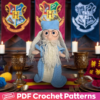 Harry Potter Dumbledore Crochet Pattern - Handmade Wizard Doll for Fans