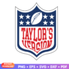 Taylor's Version Football Swiftie Trendy SVG graphic design for crafting Swiftie-themed projects