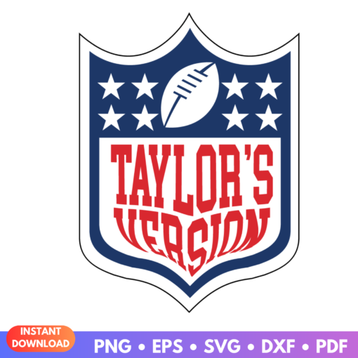 Taylor's Version Football Swiftie Trendy SVG graphic design for crafting Swiftie-themed projects