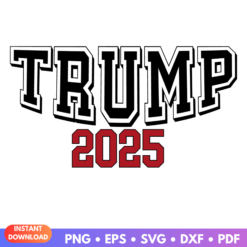 Donald Trump Inauguration Day 2025 SVG graphic design for patriotic crafts and projects